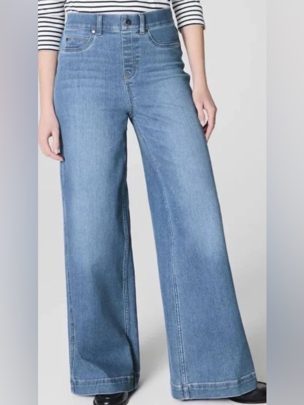 SPANX Everwhere High-Rise Wide Leg Jeans M Tall(33”)